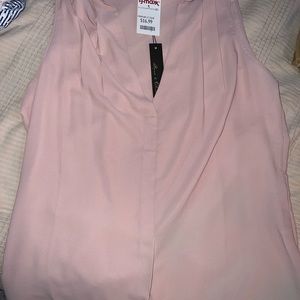 rose pink button up blouse